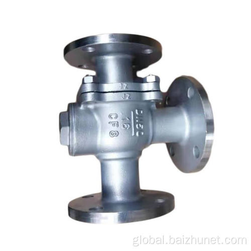 Stainless Steel Flanged Ball Valves Stainless steel tee flange investment casting ball valve Factory